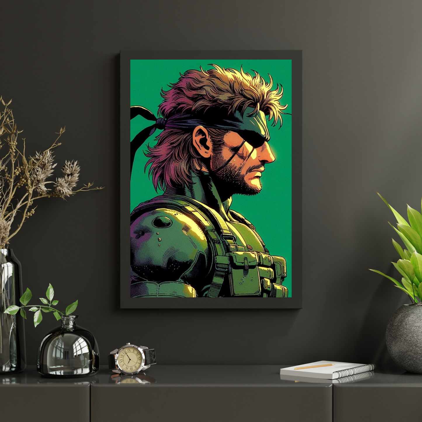 SOLID SNAKE Poster Art Wall Decor Print