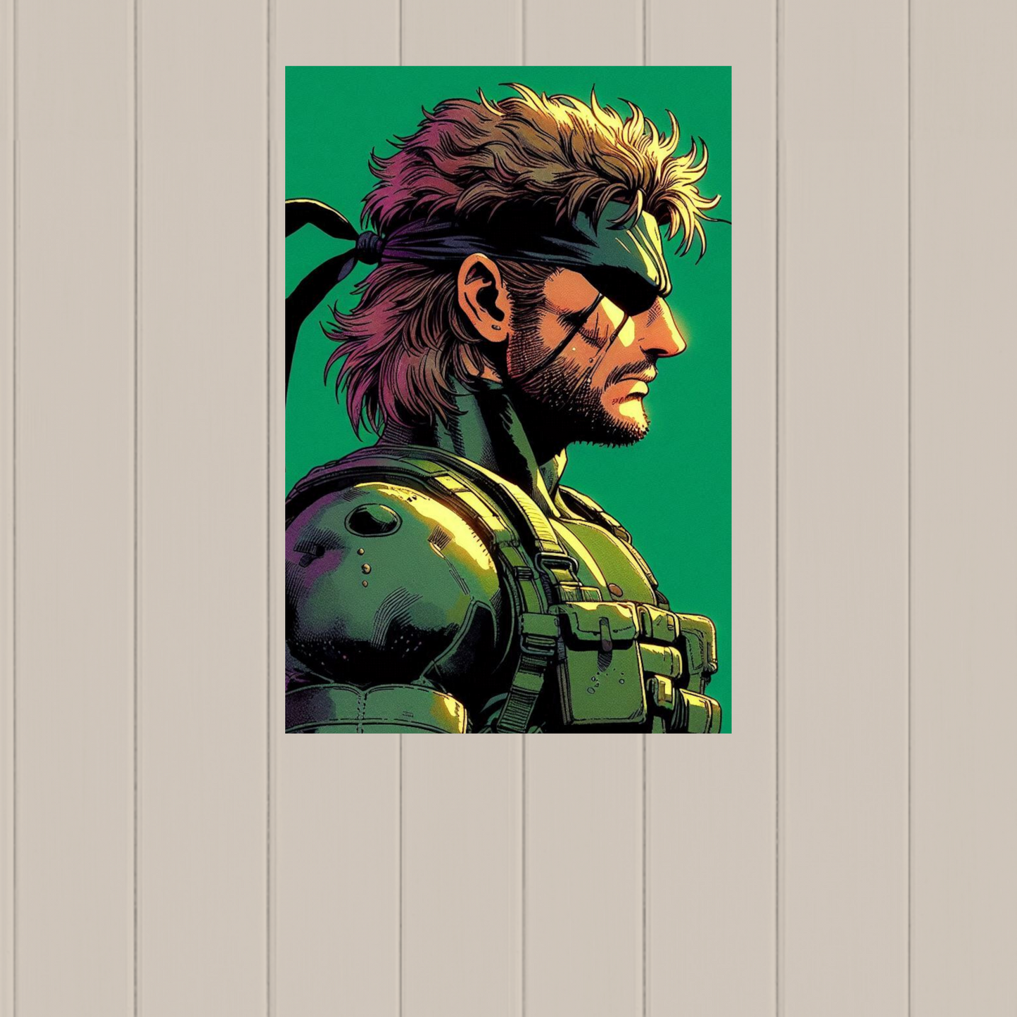 SOLID SNAKE Poster Art Wall Decor Print