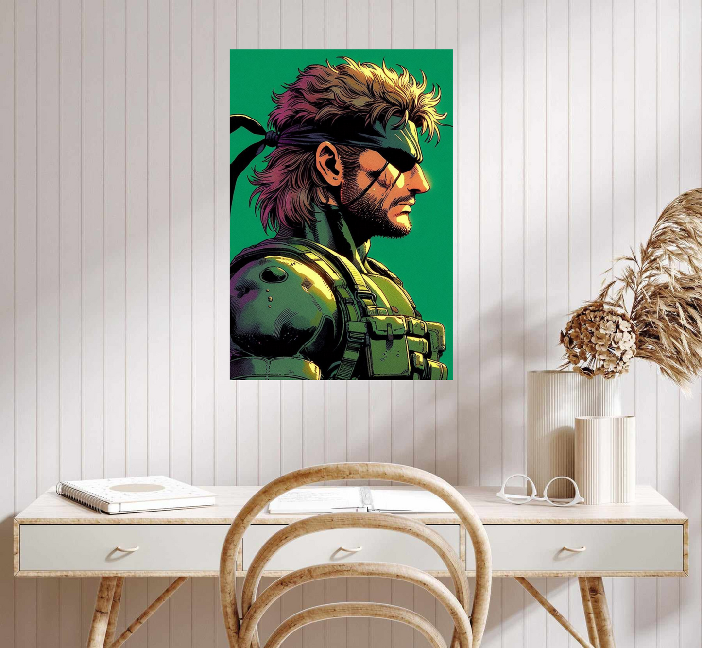 SOLID SNAKE Poster Art Wall Decor Print