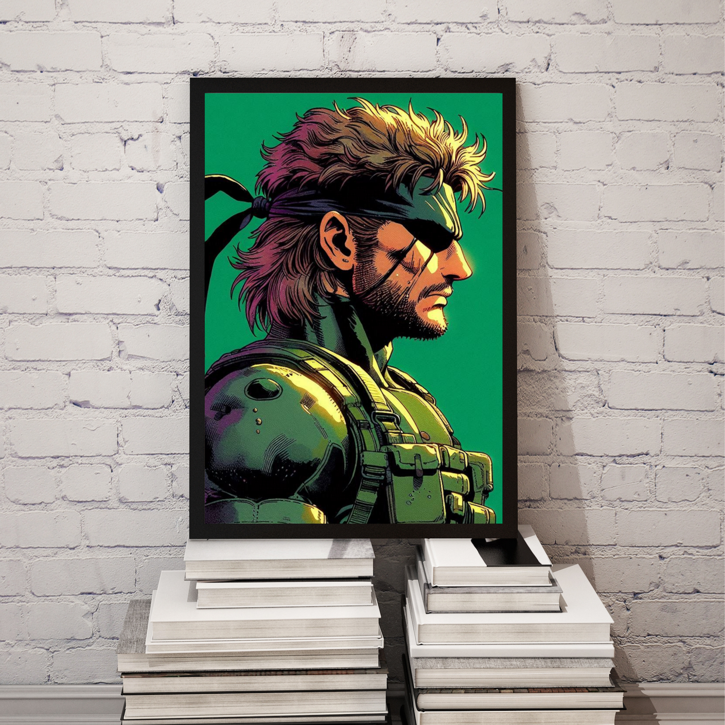 SOLID SNAKE Poster Art Wall Decor Print