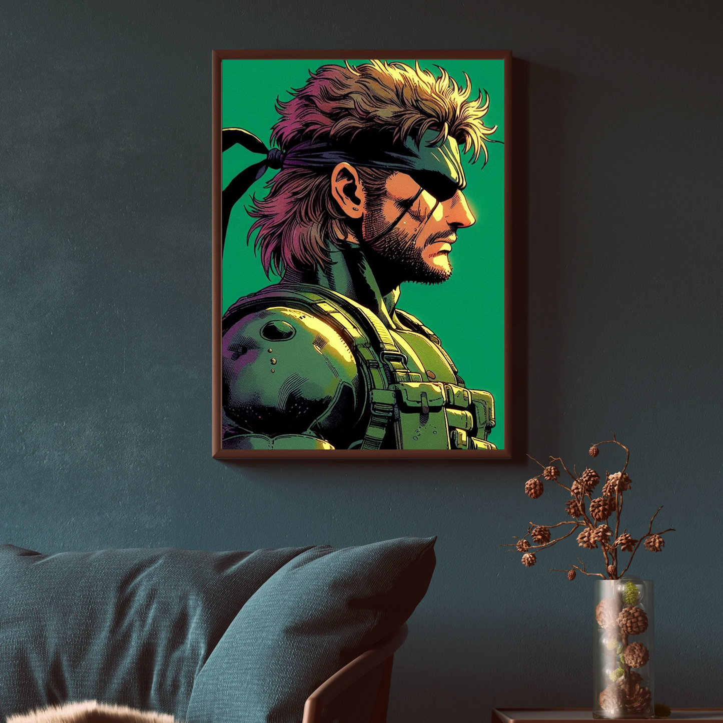 SOLID SNAKE Poster Art Wall Decor Print